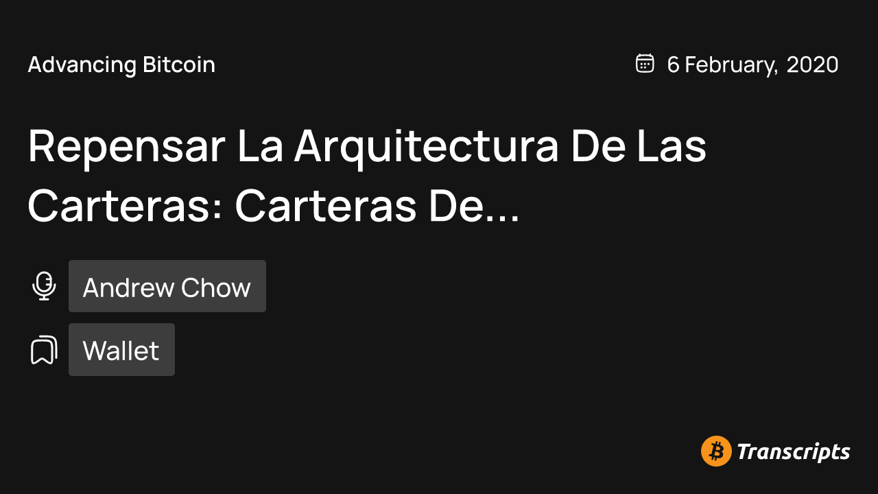 Repensar la arquitectura de las carteras: Carteras de descriptores nativos